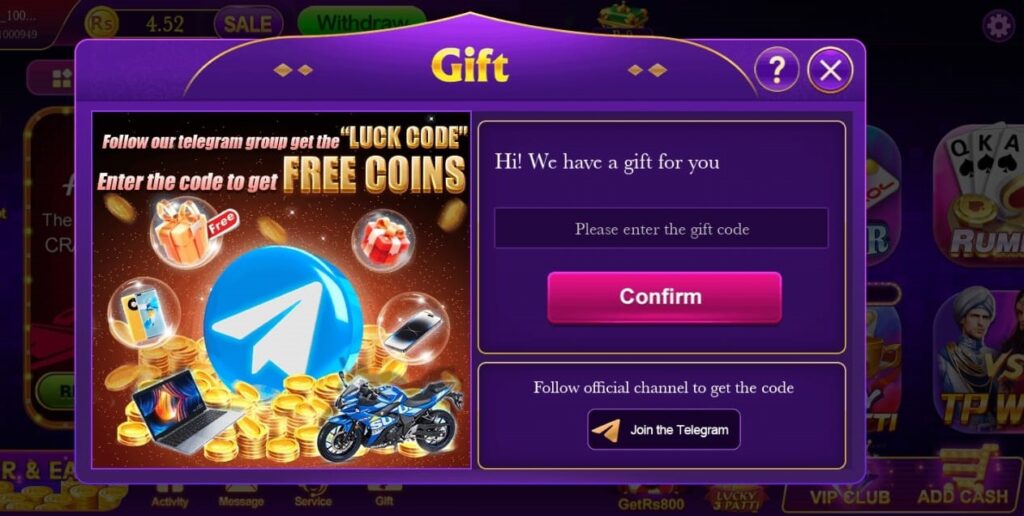 des patti 777 gift rewards