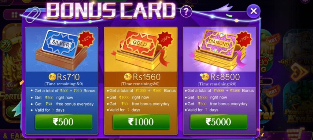 despatti 777 bonus card